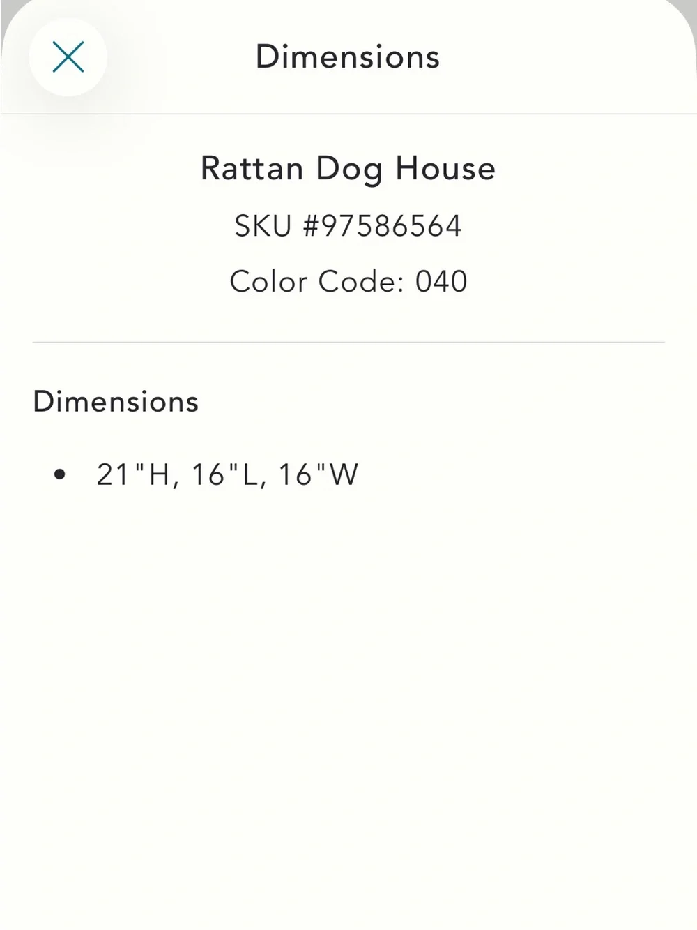 Anthropologie Rattan Dog House Bed in Natural Tan